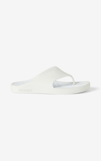 Kenzo Men K-beach Flip-flops White